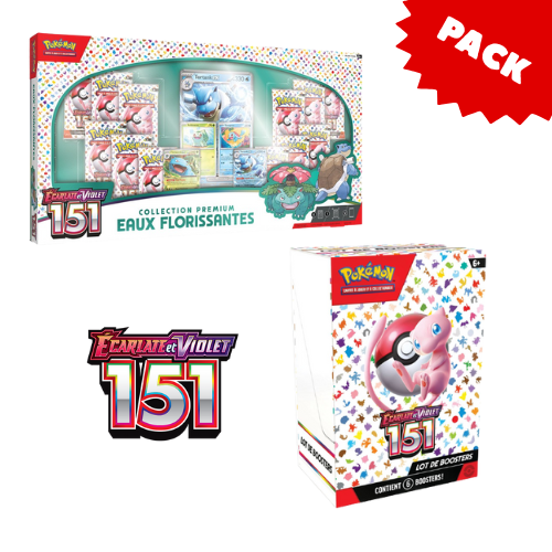 Pack Pokémon 151 Premium – Bundle + Coffret Eaux Florissantes [FR]